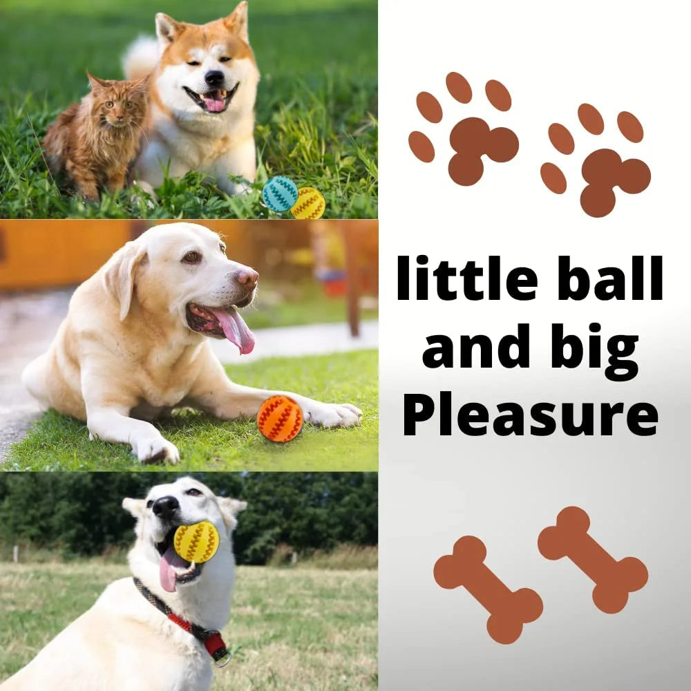Nontoxic & Bite-Resistant Chew Dog Toy Ball Set for Teeth Cleaning, Green (2 Pack)