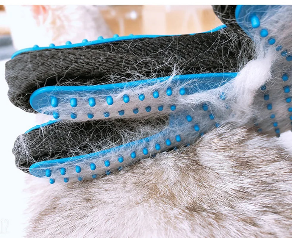Pet Glove Cat Grooming Hair Deshedding Brush Remover for Animal S Dog Comb for S Bath Clean Massage