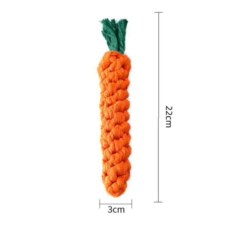 Pet Dog Toys Cartoon Animal Dog Chew Toys Durable Braided Bite Resistant Puppy Molar Cleaning Teeth Cotton Rope Toy