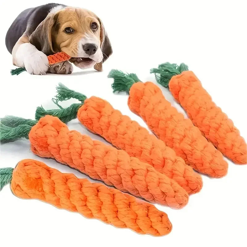Pet Dog Toys Cartoon Animal Dog Chew Toys Durable Braided Bite Resistant Puppy Molar Cleaning Teeth Cotton Rope Toy